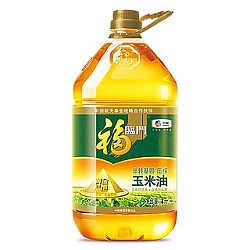 抖音超值购：福临门 黄金产地 非转基因 压榨玉米油 4L