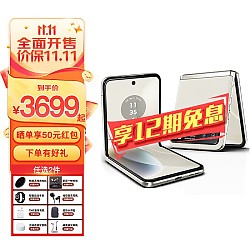 京东百亿补贴：摩托罗拉 razr 40 5G折叠屏手机 8GB+256GB