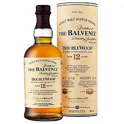 THE BALVENIE 百富 12年 双桶陈酿 苏格兰 单一麦芽威士忌 700ml 英国原装进口洋酒