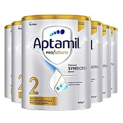 88VIP：Aptamil 爱他美 澳洲爱他美白金 DHA叶黄素配方奶粉 2段 900g*6罐