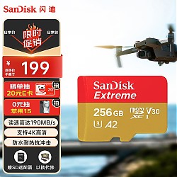 SanDisk 闪迪 至尊极速移动系列 MicroSD存储卡 256GB TF内存卡（U3、V30、A2）