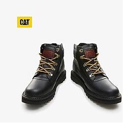 CAT 卡特彼勒 男士短筒工装靴 P110413K3XDC 黑色 36