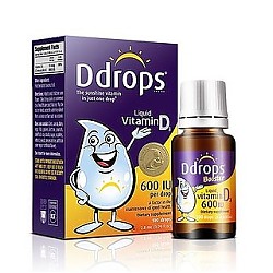 88VIP：Ddrops 儿童维生素D3滴剂 600IU