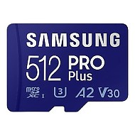 Prime会员：SAMSUNG 三星 PRO Plus Micro-SD存储卡 512GB（UHS-I、V30、U3、A2）