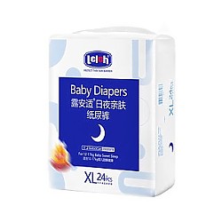 88VIP：lelch 露安适 亲肤夜用 婴儿纸尿裤 XL24片