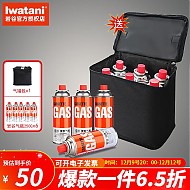 Iwatani 岩谷 9号晚八：户外便携卡式炉防爆气罐 6罐250g气瓶 收纳包 七仓发货