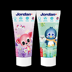 Jordan 婴幼儿童含氟牙膏 50ml 双支装 草莓+树莓