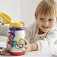 88VIP：babycare 萌趣恐龙儿童保温杯婴儿宝宝吸管水杯学饮杯喝水外出水壶 1件装