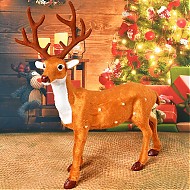 礼遇季：新新精艺 圣诞节麋鹿摆件 小号30cm