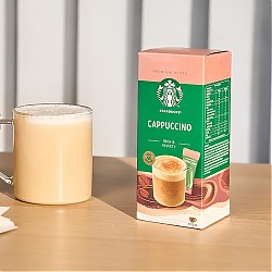 STARBUCKS 星巴克 原装进口 咖啡 卡布奇诺拿铁 奶香速溶花式咖啡粉 卡布奇诺1盒