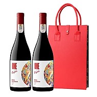 礼遇季：Penfolds 奔富 一号1号歌海娜西拉 马塔罗GSM红葡萄酒 750ml*2 双支装（送手提袋）