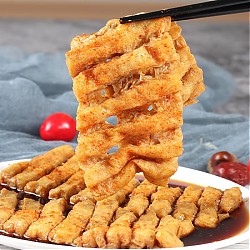 华田禾邦 豆腐串500g 20串 豆干兰花串 火锅麻辣烫食材 豆制品