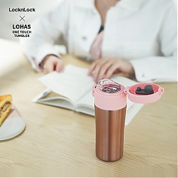 LOCK&LOCK One Touch系列 LHC3280PIK 保温杯 360ml 粉