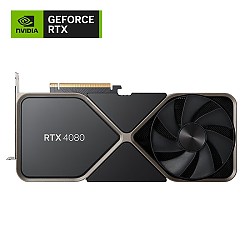 NVIDIA 英伟达 GeForce RTX 4080 Founder Edition 显卡 16GB 黑色