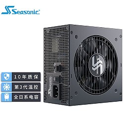 Seasonic 海韵 FOCUS GX-750 金牌 (90%) 全模组ATX电源 750W