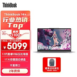 ThinkPad 思考本 联想ThinkBook 14+ 2023 13代i5英特尔Evo平台z