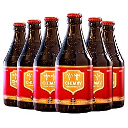 CHIMAY 智美 红帽啤酒 修道院精酿啤酒 330ml*6瓶 比利时进口