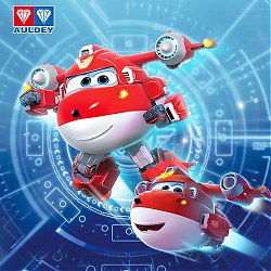 AULDEY 奥迪双钻 超级飞侠儿童玩具大变形机器人超级装备乐迪男女孩新年礼物740921