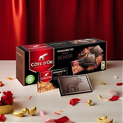 克特多金象 巧克力54%可黑巧克力礼盒240g分享装休闲零食 年货礼盒生日礼物