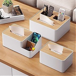 优勤 抽纸盒家用客厅纸巾盒桌面多功能遥控器创意餐巾纸茶几收纳盒