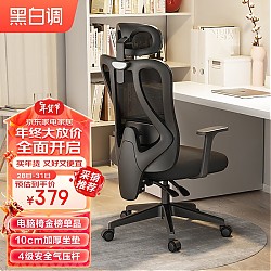 HBADA 黑白调 P1 人体工学电脑椅 标准版