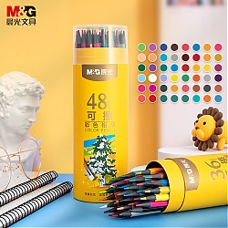 PLUS会员：M&G 晨光 AWPQ0510 六角杆彩色铅笔 无木款 48支/筒