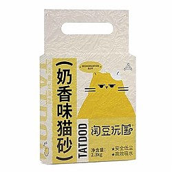 淘豆玩国 混合猫砂 奶香味 2.3KG