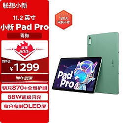 ThinkPad 思考本 Lenovo 联想 小新 Pad Pro 2022 11.2英寸平板电脑 8GB+128GB