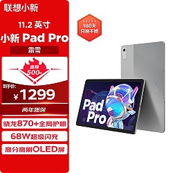 Lenovo 联想 小新 Pad Pro 2022 11.2英寸平板电脑（2560×1536dpi、骁