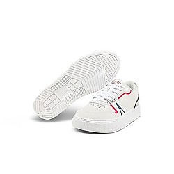 LACOSTE 拉科斯特 男鞋L001系列白色皮革运动鞋
