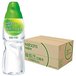 88VIP：watsons 屈臣氏 105°蒸馏水500mL*24瓶整箱补水敷脸水疗护肤