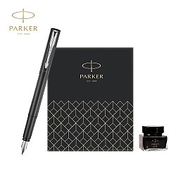 PLUS会员：PARKER 派克 钢笔 Vector威雅系列 经典黑白 F尖 礼盒装