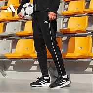 adidas 阿迪达斯 舒适修身足球运动裤男装阿迪达斯官方CE9036 黑色/白 A/M