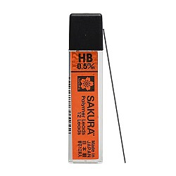 凑单品、PLUS会员：SAKURA 樱花 防断自动铅笔芯 0.5mm HB 12根/盒