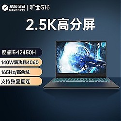 机械革命 旷世G16 满功耗4060独显16寸2.5K高刷游戏笔记本学生电脑