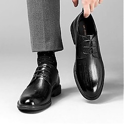 REDDRAGONFLY 红蜻蜓 皮鞋2024春季新款正装商务休闲男士皮鞋圆头英伦真皮德比鞋