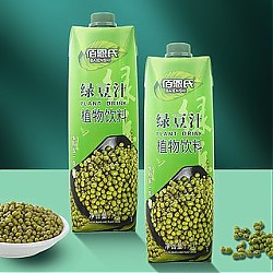 BAIENSHI 佰恩氏 绿豆汁植物饮料 1L*2瓶