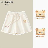 La Chapelle City 拉夏贝尔  女士休闲短裤+女士纯棉短袖