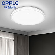 OPPLE 欧普照明 新铂玉系列 LED卧室吸顶灯 21W 三色调光 纯白色