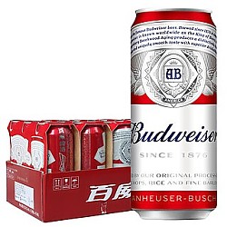 88VIP：Budweiser 百威 经典醇正 啤酒255ml*24