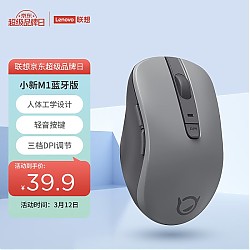 Lenovo 联想 小新蓝牙鼠标升级款M1 商务办公 轻音无线鼠标 （仅蓝牙连接）