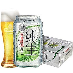 青岛啤酒 纯生啤酒 200ml*24听