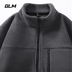 GLM 森马集团 冬季摇粒绒立领重磅男外套