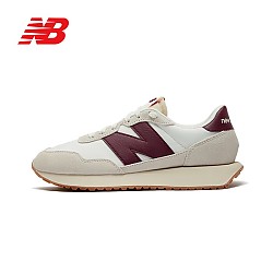 new balance NB男鞋女鞋运动休闲鞋 米色/白色MS237SB 36(脚长22cm)