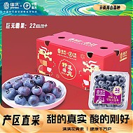 JOYVIO 佳沃 云南精选蓝莓巨无霸22mm+ 6盒装 约125g/盒 生鲜水果
