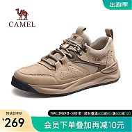 CAMEL 骆驼 男鞋复古拼接耐磨止滑城市户外运动休闲鞋男款 G13A391149 卡其 43
