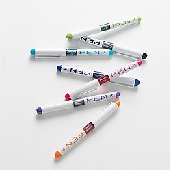 Snowhite 白雪 直液式一次性彩色钢笔  多色 8支装