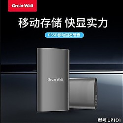 Great Wall 长城 移动固态硬盘UP1O1高速1TB电脑手机外接typec便携式移动硬盘