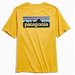巴塔哥尼亚 P-6 Logo 男士短袖T恤 蓝色