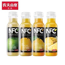 农夫山泉 纯果汁nfc300ml果汁饮料 4口味各3瓶